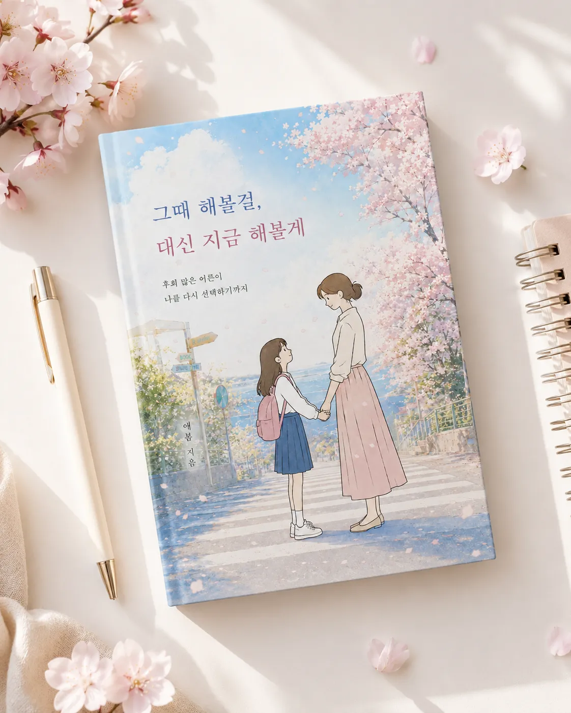 그때 해볼걸 대신 지금 해볼게 플랫레이 목업